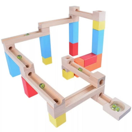 Extrokids Exclusive Wooden Construction marble Slider puzzle Toy For kids - EKT1406