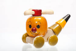 Wooden Push Helicopter