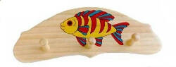 WOODEN HANGER-FISH (3 PEGS)-test