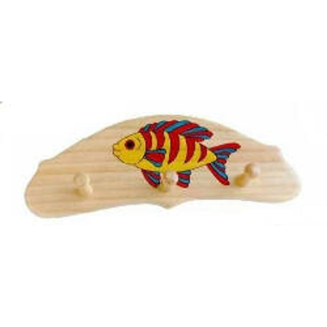 WOODEN HANGER-FISH (3 PEGS)-test
