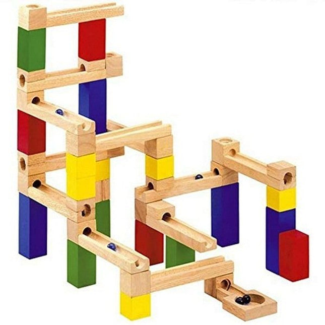 Extrokids Exclusive Wooden Construction marble Slider puzzle Toy For kids - EKT1406