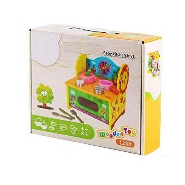 Extrokids Wooden Pretend PlaySet Kitchen Set Educational Toys for Kids - EKR0004