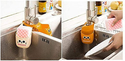 Mini Sink Storage Basket Hanging Bag Water Tank Shelf Organizer for Toilet Kitchen Sponge Soap Gadg