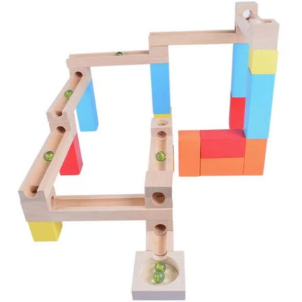 Extrokids Exclusive Wooden Construction marble Slider puzzle Toy For kids - EKT1406