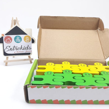 -Wooden Balance Villain Blocks - EKT0621