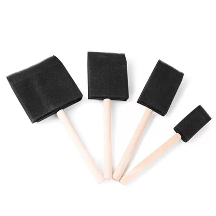 -5PC BLACK SPONGE SET WOODEN HANDLE - EKC0132