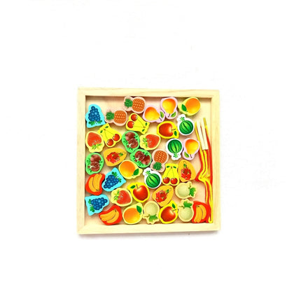 Extrokids Wooden Fruit Bead Lacing Toy Stringing Beading Game - EKT1914D
