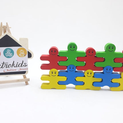 -Wooden Balance Villain Blocks - EKT0621