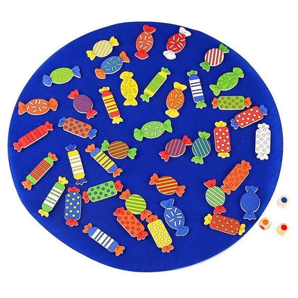 Extrokids Wooden Funny Candy memory matching training Game toy for Children - EKT1418