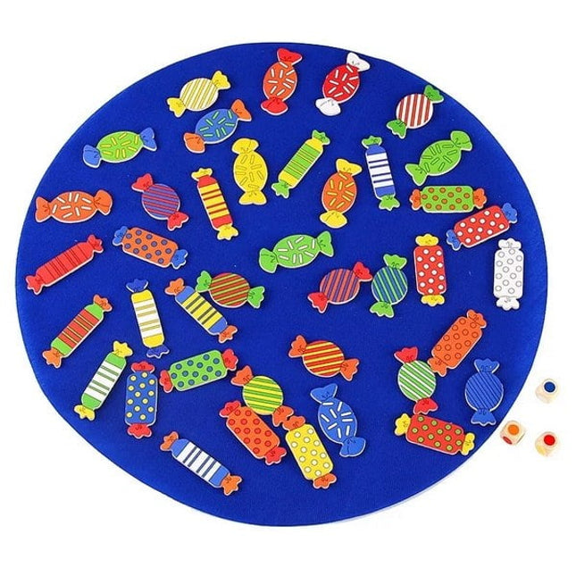 Extrokids Wooden Funny Candy memory matching training Game toy for Children - EKT1418