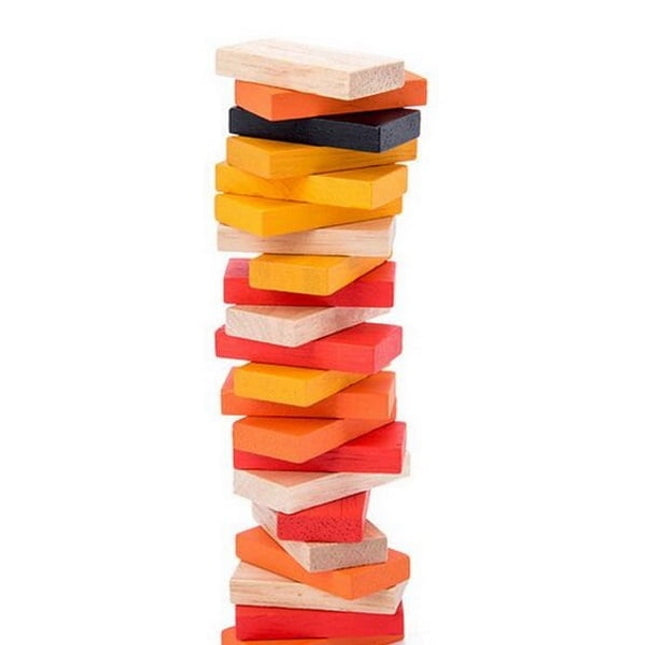 Extrokids Wooden Geometry Block Game Toy Domino Race - EKT1896K