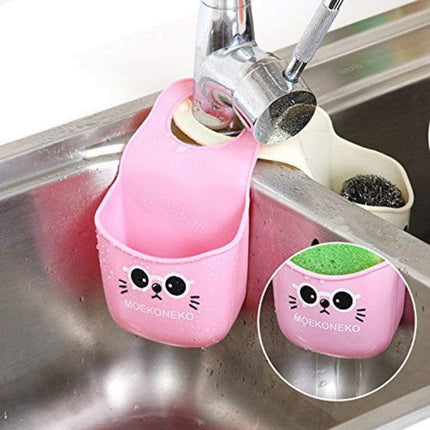 Mini Sink Storage Basket Hanging Bag Water Tank Shelf Organizer for Toilet Kitchen Sponge Soap Gadg