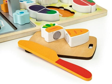 Extrokids Wooden kitchen set for children, mini kitchen, play kitchen - EKT1988