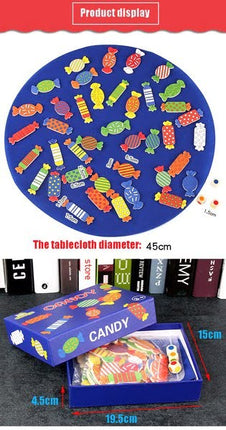 Extrokids Wooden Funny Candy memory matching training Game toy for Children - EKT1418