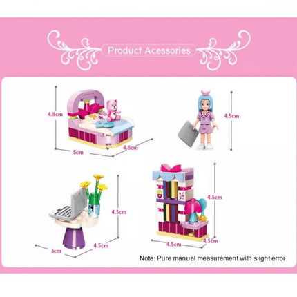 Abby’s Bedroom Building Set Toys for Girls 6+ (116 Pieces) (Multicolor)