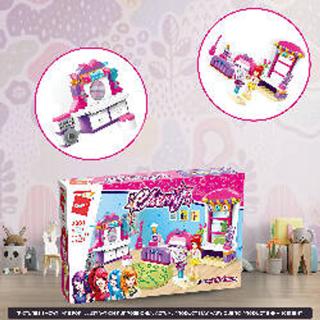 Bedroom Building Blocks for Girls 6 to 12 Years (124 pcs) 2001 (Multi Color) (Multicolor)