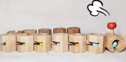 Extrokids 12 Pc Wooden Connectable Chain Educational and Learning Toys - EKT1686