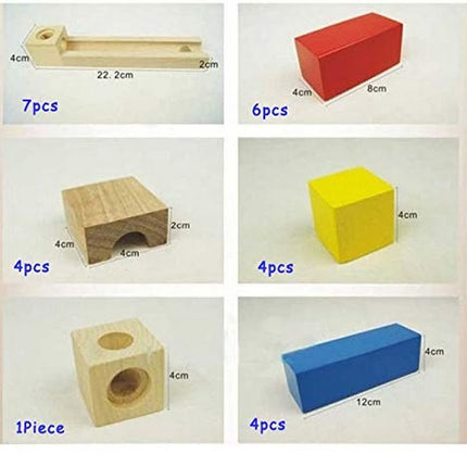 Extrokids Exclusive Wooden Construction marble Slider puzzle Toy For kids - EKT1406