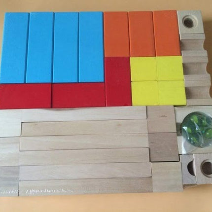 Extrokids Exclusive Wooden Construction marble Slider puzzle Toy For kids - EKT1406