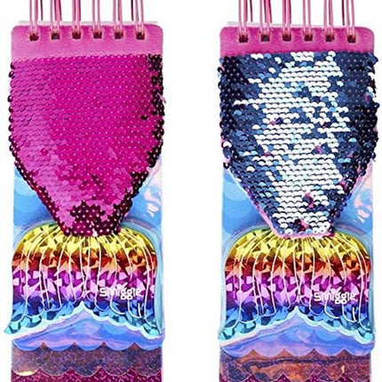 Designer Combo of 1 Mermaid Spiral Diary and 1 Mermaid Scale 6in 1 Pen Assorted Colour Return Gifts