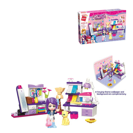 Doris’s Costume Design Room Building Set Toys for Girls 6+ (122 Pieces) (Multicolor)