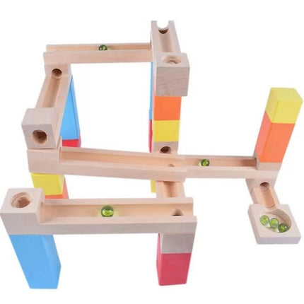 Extrokids Exclusive Wooden Construction marble Slider puzzle Toy For kids - EKT1406