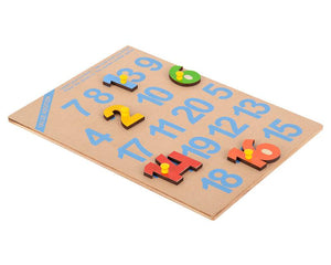 1-20 Number Shape Tray (With Knobs)