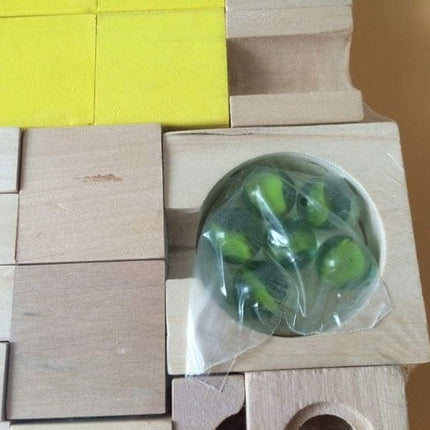 Extrokids Exclusive Wooden Construction marble Slider puzzle Toy For kids - EKT1406
