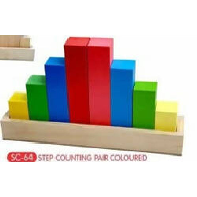 STEP COUNTING PAIR-COLOURED