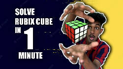 Solve Rubik's cube in a minute