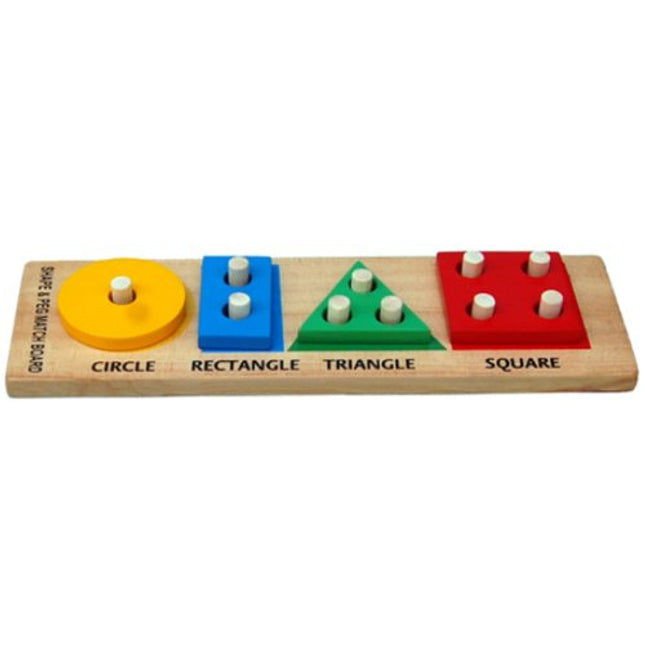 SHAPE & PEG MATCH BOARD