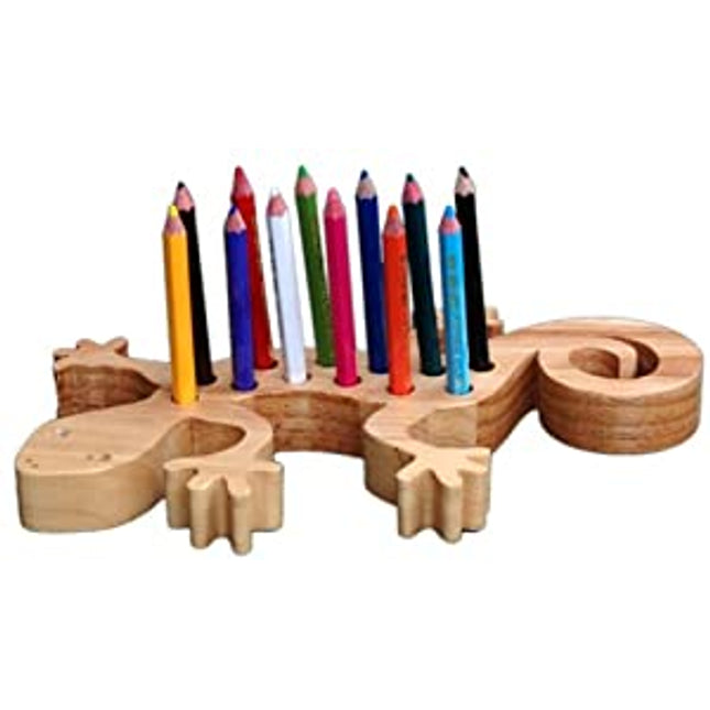 CRAYON HOLDER-LIZARD-COLOURED