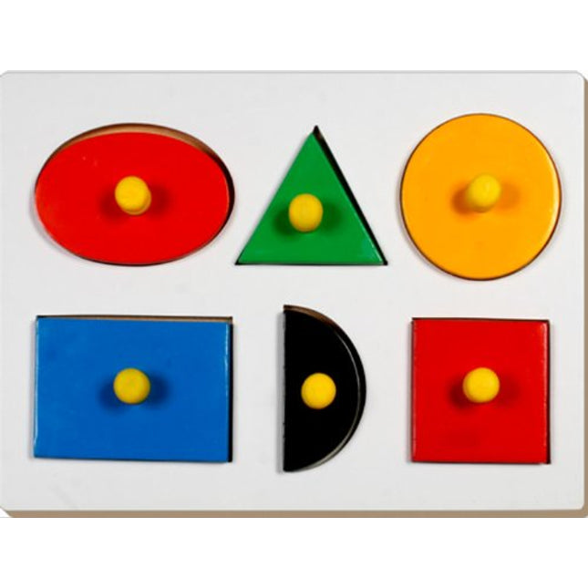 RAISED SHAPE TRAY WITH BIG KNOB