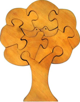 TREE-COLOURED (9 PCS. JIGSAW PUZZLE) NATURAL FINISH
