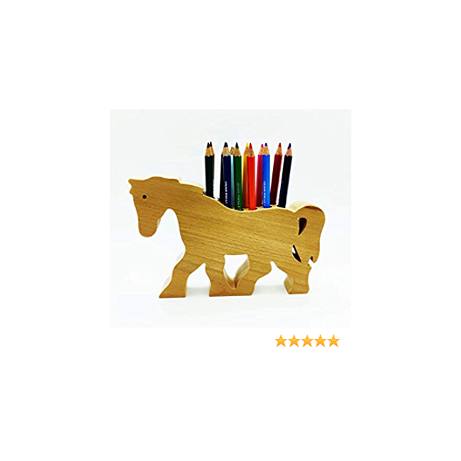 CRAYON HOLDER-HORSE-NATURAL