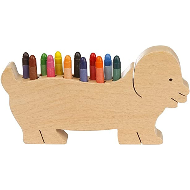 CRAYON HOLDER-BULL DOG-COLOURED