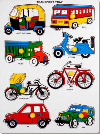 VEHICLES-BUS TRAY -LARGE WITH BIG KNOB