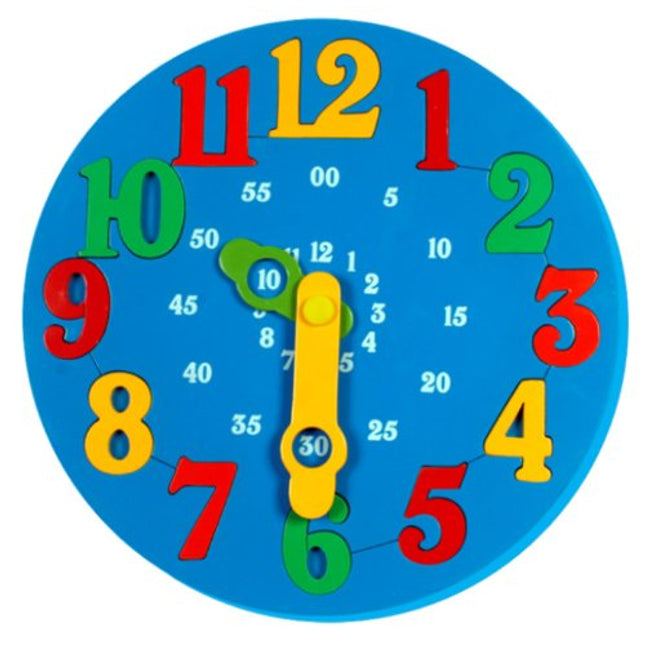 TIME LEARNING CLOCK (BLUE)