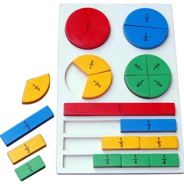 WOODEN FRACTION BOARD