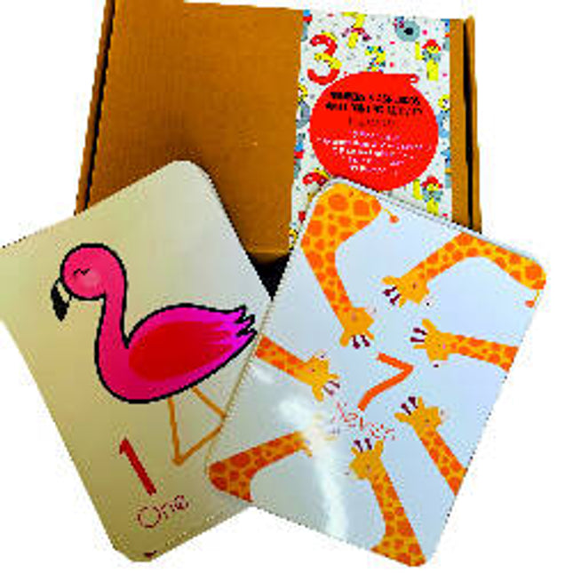 Numbers flashcards and counting activity