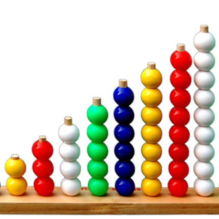 JUMBO ABACUS (1X10) WOODEN BEADS