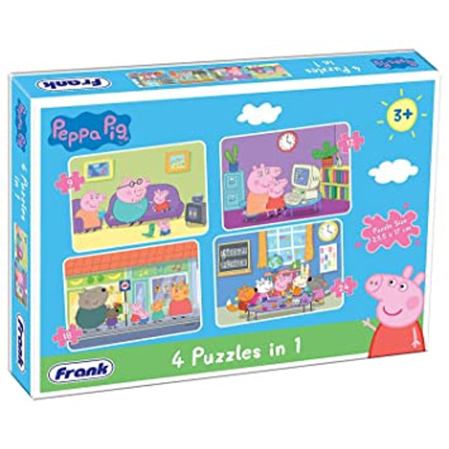 PEPPA PIG - 4 IN 1 (9,12,18,24) PUZZLES