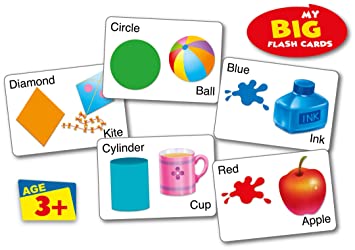 SHAPES & COLOURS- MY BIG FLASH CARDS