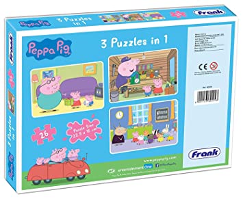 PEPPA PIG - 3 IN 1 (26 PCS) PUZZLES