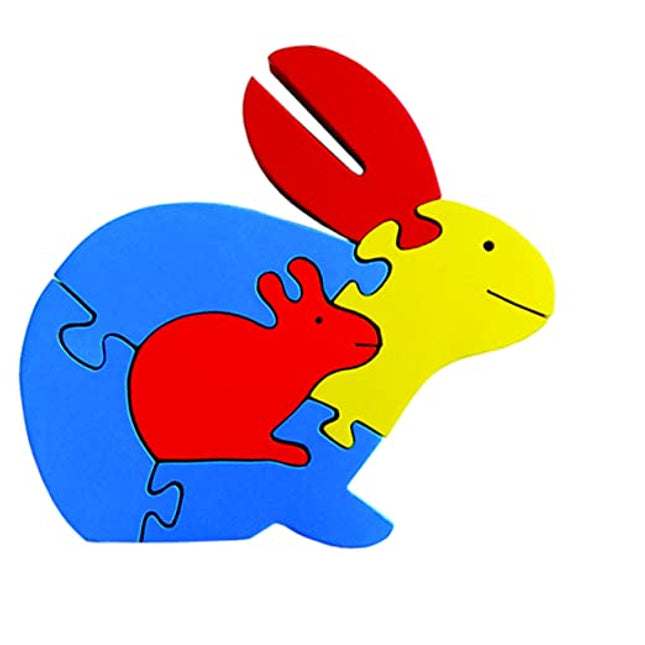 RABBIT-COLOURED (6 PCS. JIGSAW PUZZLE) NATURAL