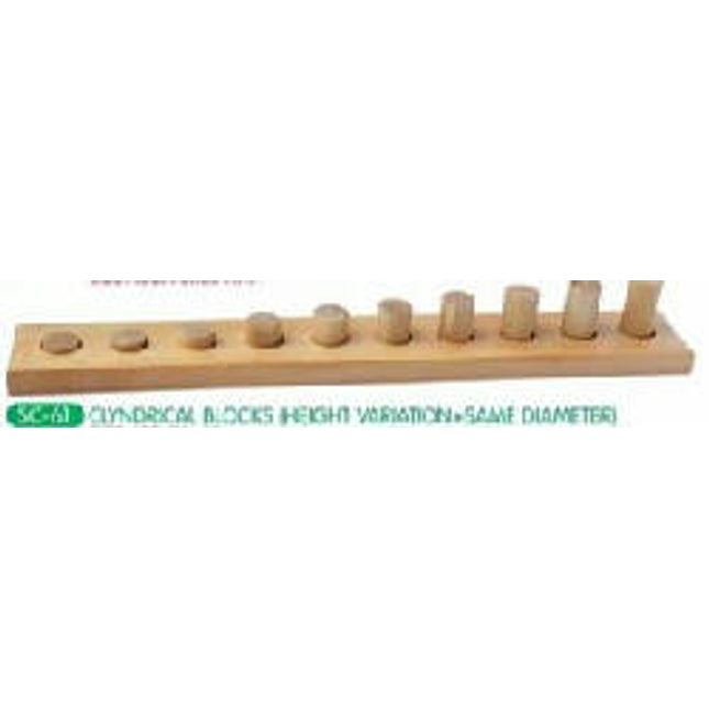 CLYNDRICAL BLOCKS (HEIGHT VARIATION+SAME DIAMETER)