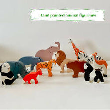 Load image into Gallery viewer, Thasvi Wooden Forest Animals (Set of 12)
