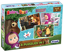 Load image into Gallery viewer, MASHA AND THE BEAR - 3 IN 1 (48 PCS) PUZZLES
