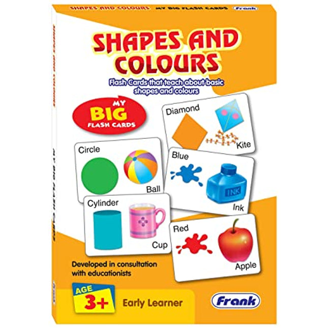 SHAPES & COLOURS- MY BIG FLASH CARDS