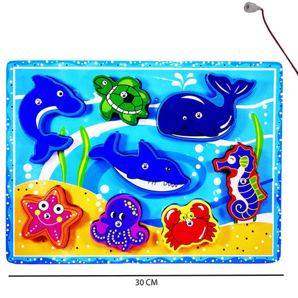 Wooden Magnetic Fishing Game - EKT0620